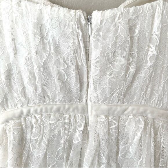 Sau Lee Selena Lace Sweetheart Midi Dress in White Bridal Wedding 0 - Picture 10 of 14